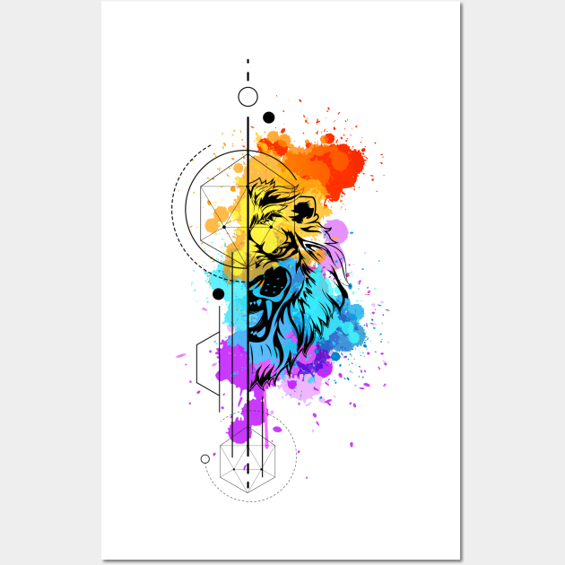 Lion Artwork Logo Wall Art by G-Art Swiss